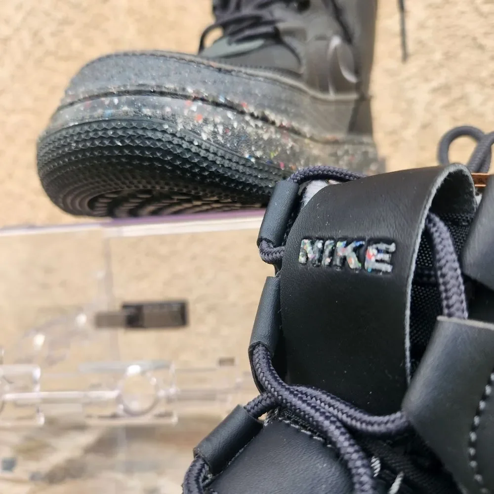NIKE AIR FORCE 1 BOOT NN DARK SMOKE GREY-BLACK-SMOKE GREY [DD0747-001]